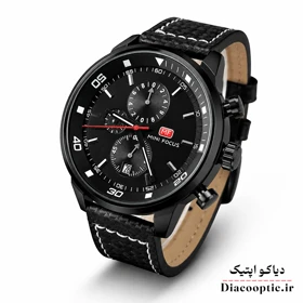 ساعت مچی مردانه اورجینال موتور ژاپن برند مینی فوکوس سه موتور مدل Mf0046G.04 بند چرم