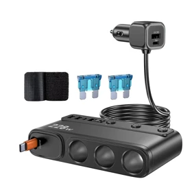 شارژر فندکی خودرو مدل Multi-Port-C35-L