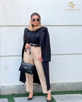مانتو زنانه مجلسی کرپ آویژه