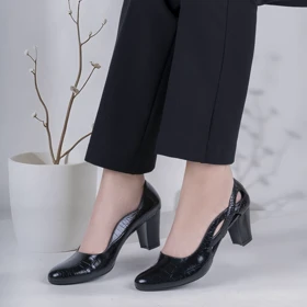کفش چرم زنانه مدل لیندا