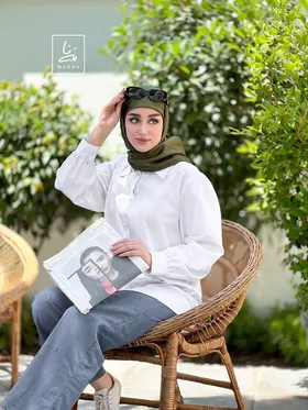 شومیز سفید بیسیک