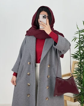 پالتو بلند نیلگون(89)کد:4589