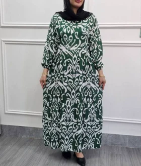 ساحلی طرح دار ماندانا K7460 (سبز یشمی)