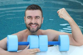 دمبل شنا آب درمانی ورزشی
