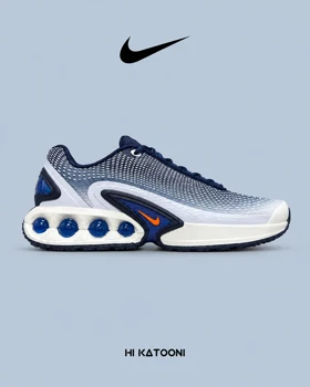کتانی نایک Air Max DN Ultra سرمه‌ای سفید مدل 9713 مردانه و زنانه