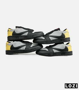 کفش کتانی مردانه قهوه ای طوسی مشکی خردلی NIKE travis scott
