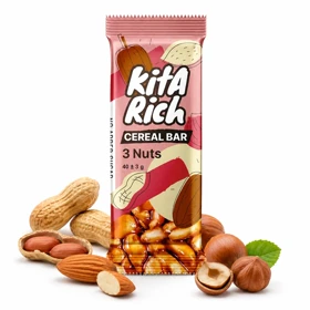 نات بار سه مغز کیتاریچ با روکش شکلات تلخ 40 گرمی