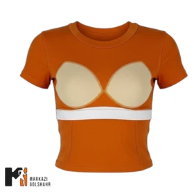 تیشرت ورزشی زنانه کاپ‌دار کد 083