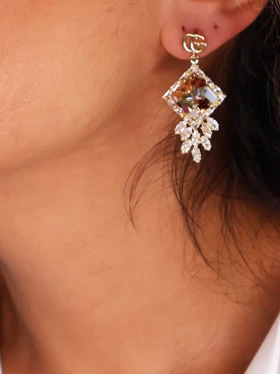 گوشواره زنانه جواهری کد E1113