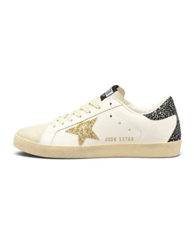 کتانی گلدن گوس سوپر استار سفید طلاییGolden Goose Super Star Gold white Black