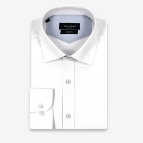 پیراهن پاناما سفید M65KQB-2