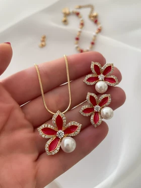 ست میناکاری گل ژوپینگ