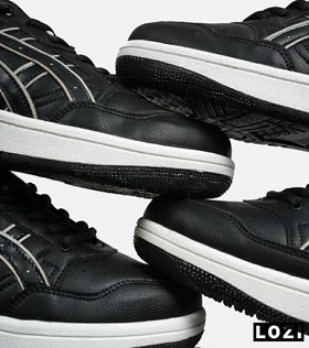 کفش کتانی مردانه مشکی سفید ASICS TIGER RUNNER II مدل 6691