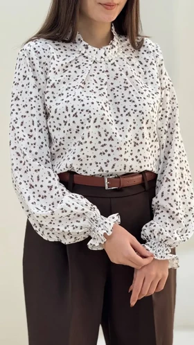 شومیز گل ریز