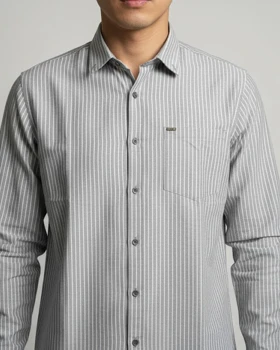 پیراهن مردانه آستین بلند نخ پنبه 613