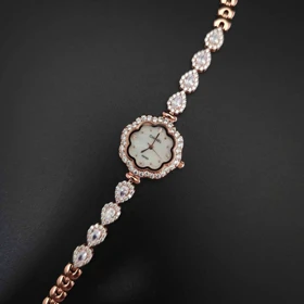 ساعت مچی زنانه چنل Chanel رنگ ثابت استیل316 با موتور کوارتز ژاپن کد 4 (رزگلد)