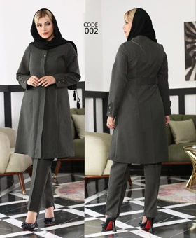 مانتو شلوار اداری کبریتی ریز