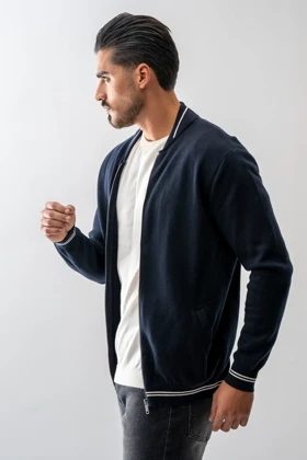 سویشرت بافت یقه خلبانی مردانه