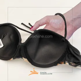 مایو پشت گردنی پوست ماری طرح بیکینی برند تی بی ان