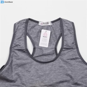 ست نیم‌تنه و شورت ورزشی زنانه کوزا مدل 9151-2 رنگ خاکستری تیره