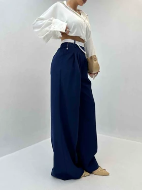 شلوار پارچه ای مرواریدی
