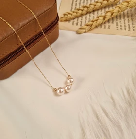 گردنبند مروارید مینیمال ژوپینگ