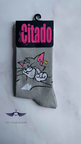 جوراب ساق‌دار طرح تام و جری سیتادو