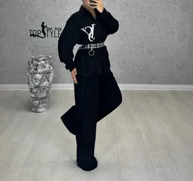 ست شومیز و شلوار (همراه کمربند): 1009061