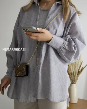شومیز لینن طوسی