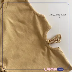 کراپ تاپ بغل باز کارتیر طلایی (رنگبندی کامل)