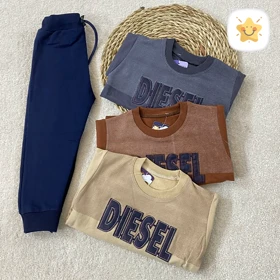 بلوز شلوار پسرانه جنس پنبه مدل DISEL مناسب 1 تا 8 سال