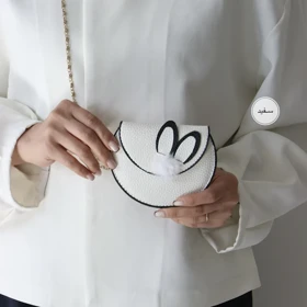 مینی بگ زنانه مدل فرگوش (سفید)