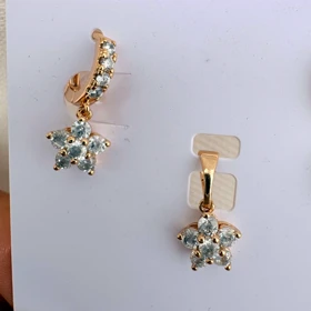 نیم ست ستاره نگینی ژوپینگ بدون زنجیر