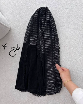 شال دوتیکه مشکی دورگیپور وارداتی 4207