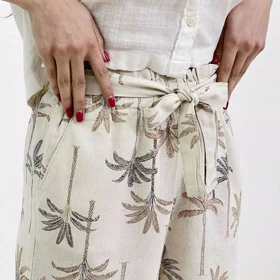 شلوارک زنانه طرح نخل