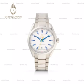 ساعت مچی امگا سیمستر بند سیلور صفحه سفید Omega Seamaster