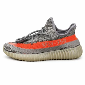 کتانی مردانه آدیداس مدل یزی طوسی نارنجی تمام Adidas Yeezy Boost 350