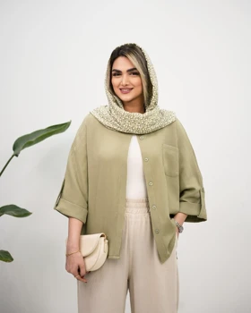شومیز پشت دکمه تک جیب