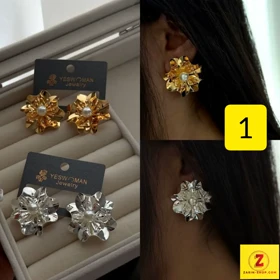 گوشواره فانتزی زنانه بزرگ دفرمه