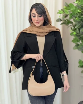 مانتو دو دکمه آستین سگک