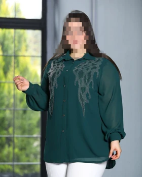 شومیز سایز بزرگ مدل بال فرشته