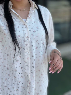 مانتو کنفی گل‌دار کد 873