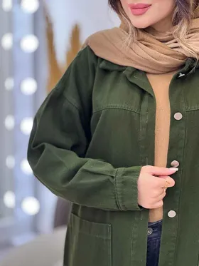 مانتو کتان دو جیب بنیتا