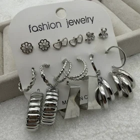 گوشواره پکی 9 جفت کد 202 در دو رنگ