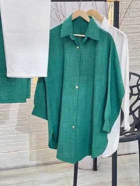 ست شومیز دکمه چوبی