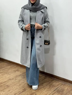 پالتو فوتر بلند آستردار آیسو آهو