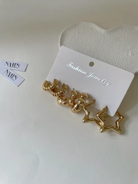 پک گوشواره سه تایی