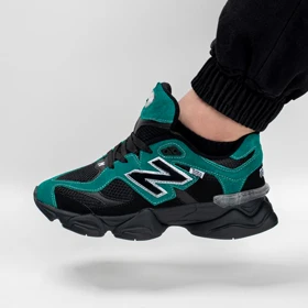 کتانی اسپرت مردانه مدل نیوبالانس 9060 NEW BALANCE رنگ مشکی یشمی