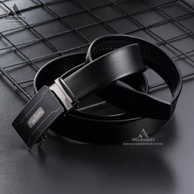 کمربند مردانه چرمی Pierre Cardin Leather Ratchet Belt BL130