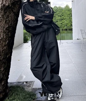 ست سویشرت و شلوار نواردار اسپرت